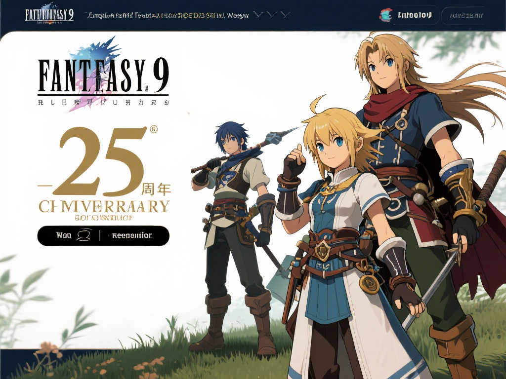 《最终幻想9》25周年庆典官网开启,全球销量突破890万!